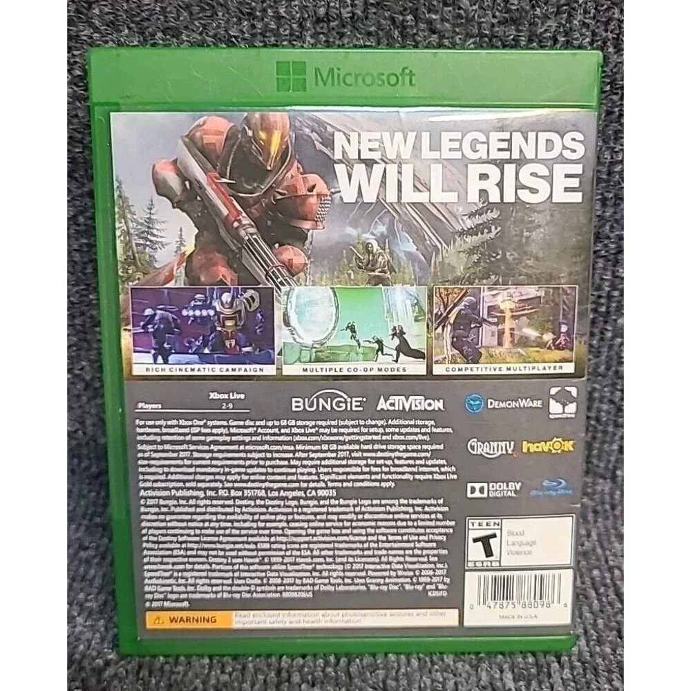Xbox One Destiny 2 - Microsoft No Manual Tested Works